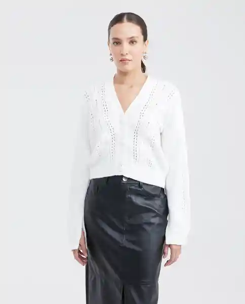 Cárdigan Soft Femenino Crudo Porcelana Claro L Chevignon