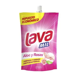 Lava Mil Lavaloza Líquido con Aloe y Rosas