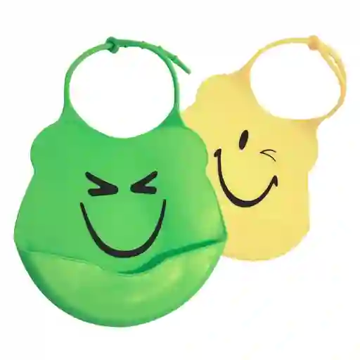 Beybies Babero Siliconado Verde