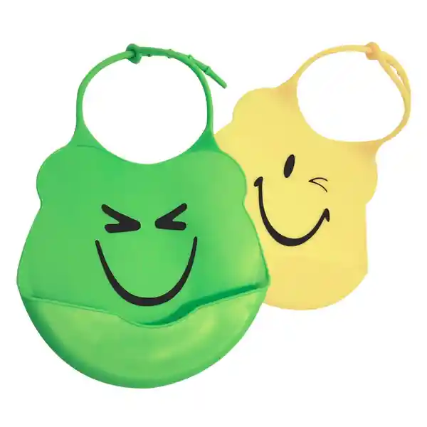 Beybies Babero Siliconado Verde