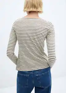 Camiseta Saco Piedra Talla S Mujer Mango