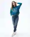  Camiseta Mujer Verde Talla L 602E006 AMERICANINO 