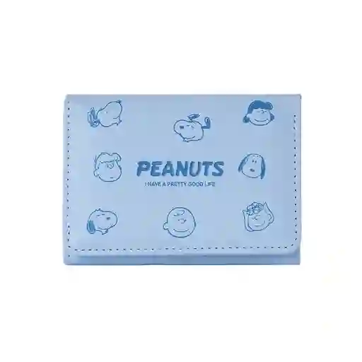 Billetera Snoopy Colorful Life Azul Miniso