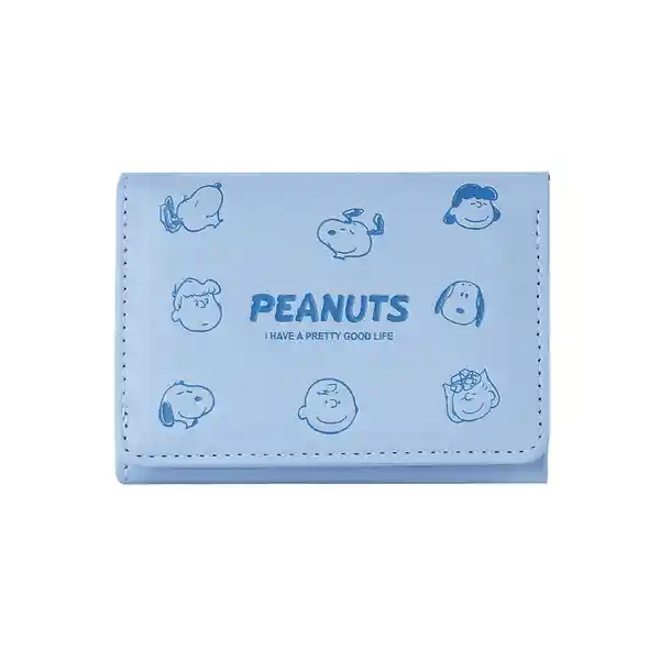Billetera Snoopy Colorful Life Azul Miniso