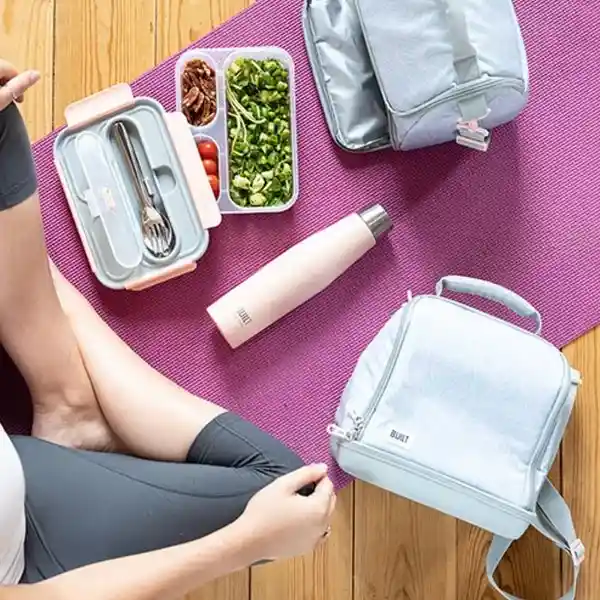 Built Ny Lonchera Termoinsulada Mindful Verde/Lila