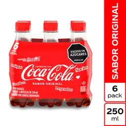 Gaseosa Coca-Cola Original 250ML x 6 Unds