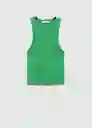 Top Orwell Verde Talla XS Mujer Mango