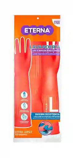 Guante Lavanderia Naranja Tl L-naranja