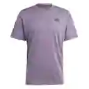 Adidas Camiseta Tr-es+ Camo Tee Hombre Morado Talla L IJ9606