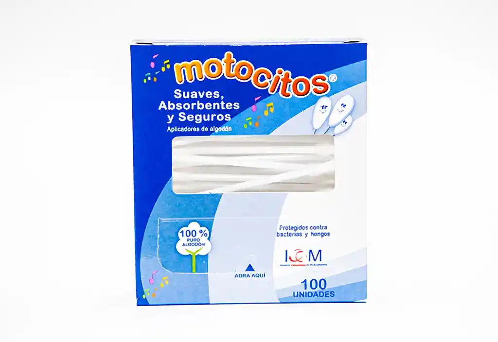 Motocitos Hisopos Suaves Absorbentes
