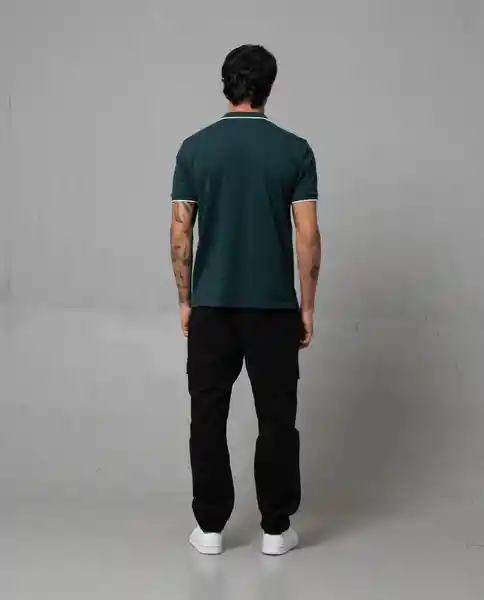 Camisa Tipo Polo Hombre Verde Talla M 190G010 Rifle