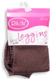 Ritchi Media Leggins Color Café Talla Única