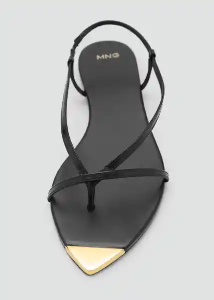 Sandalias Lala Negro Talla 38 Mujer Mango