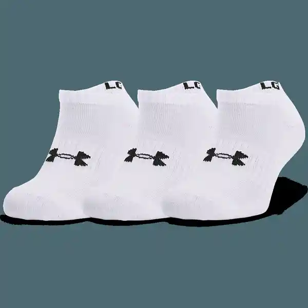 Under Armour Pack Medias Core no Show Blanco T. LG 1363241-100