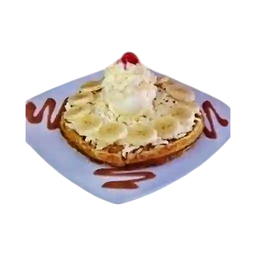 Waffle Banano con Queso
