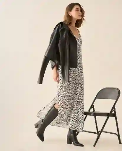 Vestido Blanco Radiante Claro Talla L 493G004 Esprit