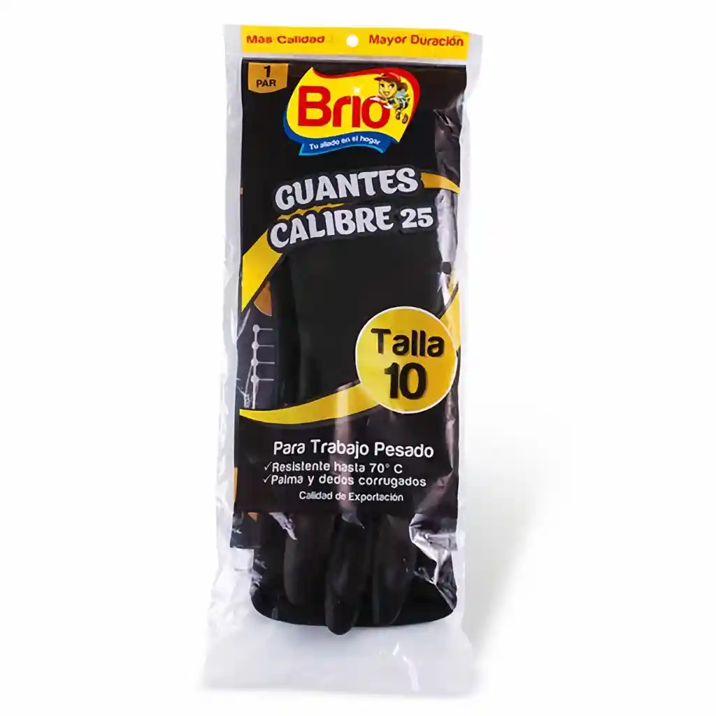 Brio Guantes Calibre 25 Talla 10