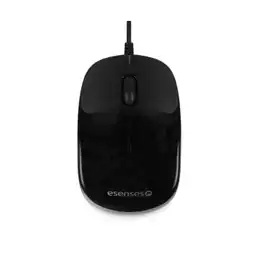 Esenses Mouse Óptico Alámbrico Conexión USB Negro 