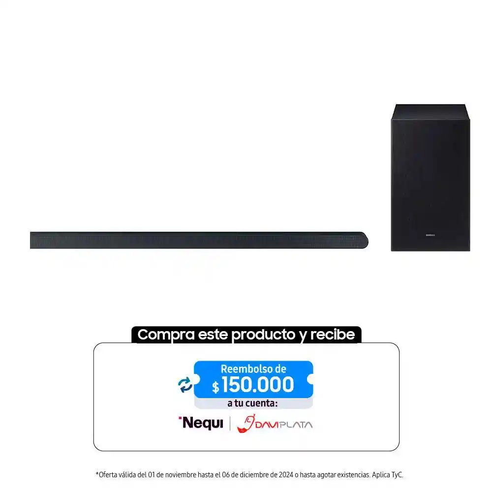 Barra de Sonido Samsung Ultradegada Dolby Hws700d/zl Negra