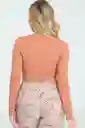 Crop Top Ebbie Color Blush Talla S Ragged