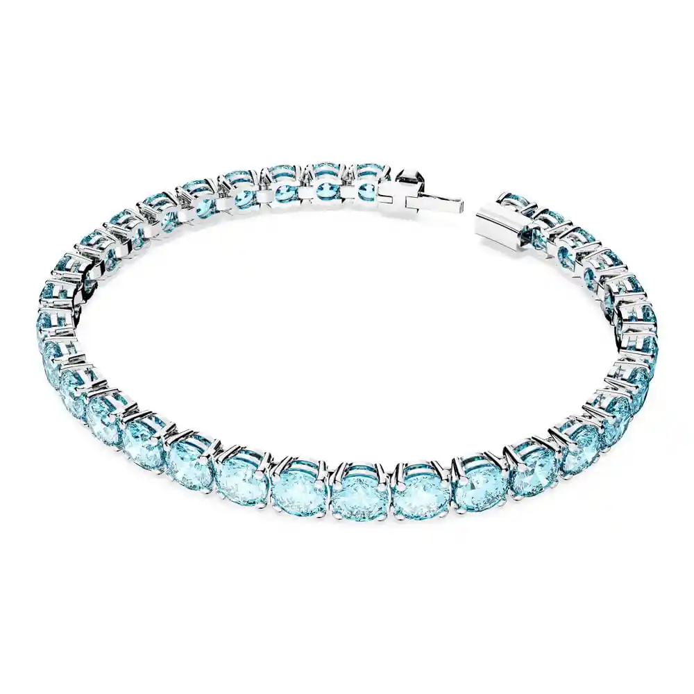 Pulsera Matrix Azul M AQUA/RHS M Swarovski