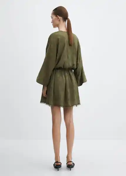 Vestido Doris Khaki Talla L Mujer Mango