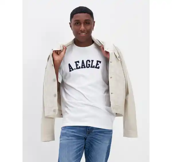 Camiseta Hombre Color Blanco T. Large American Eagle