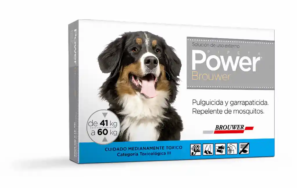Power Antipulgas Para Perro de 41 A 60 Kg Pipeta
