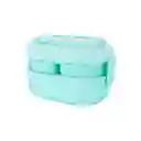 Contenedor de Alimentos de Doble Capa Polar we Bare Aqua Miniso