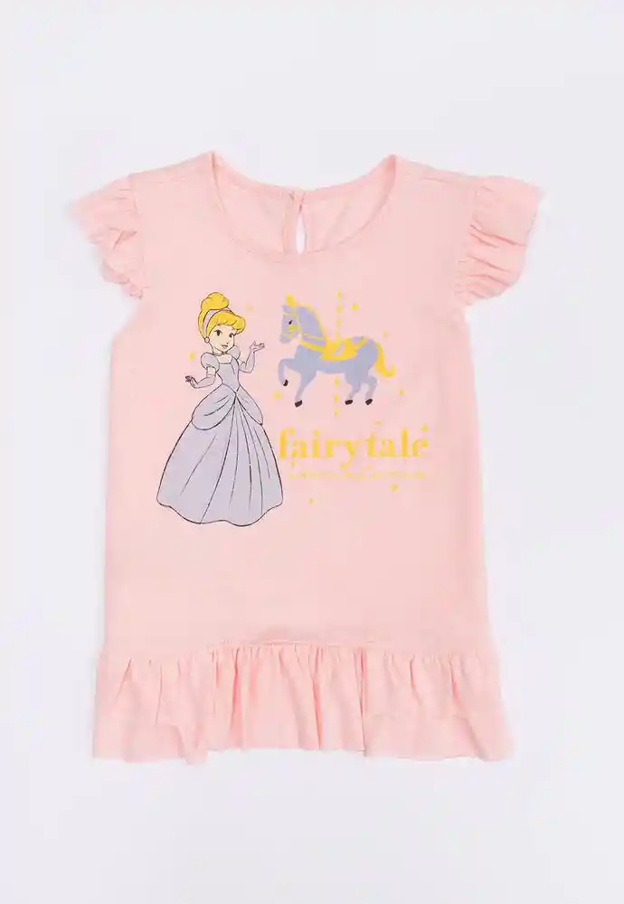 Camiseta Manga Sisa 4t-rosado