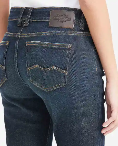 Jean Low Rise Rusty Azul Dark Ultra Oscuro Talla 6 Chevignon