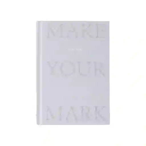 Cuaderno A6 Tapa Dura Con Purpurina 80 Hojas Silver Gray Miniso