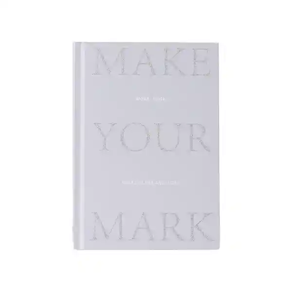 Cuaderno A6 Tapa Dura Con Purpurina 80 Hojas Silver Gray Miniso