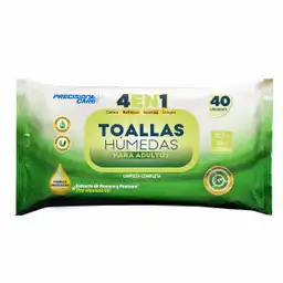  Precisión Care Toallas Humedas Para Adultos 4 En 1 