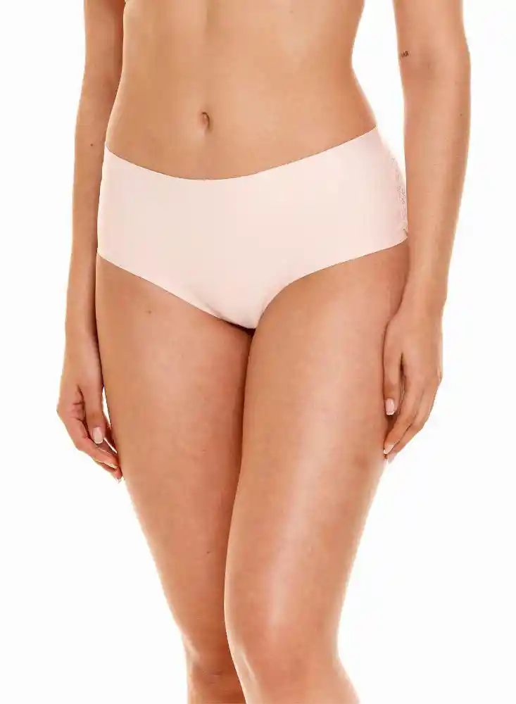 Cachetero Con Encaje Parte Posterior S-rosado