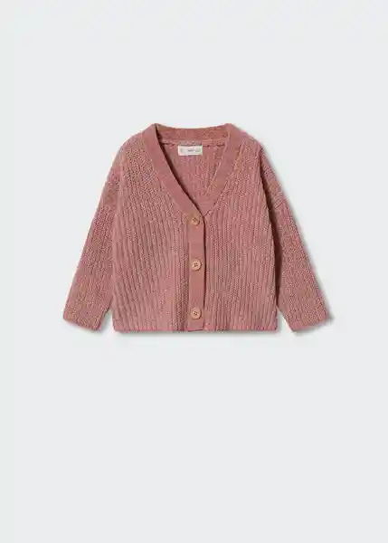 Cardigan Souffleb Rosa Pastel Talla 67 Niñas Mango