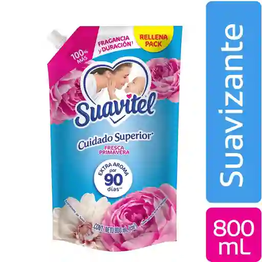 Suavizante Suavitel Cuidado Superior Fresca Primavera 800ml
