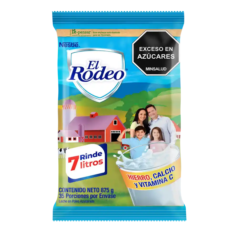 Leche en polvo EL RODEO x 875g