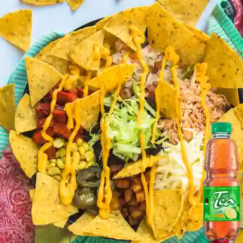 Combo Nachos 1 Carne + Mr Tea Limón 400 ml