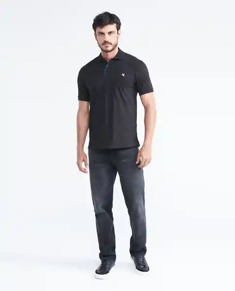 Camiseta Polo Knob Piece Negro Sombrío Ultraoscuro S Chevignon