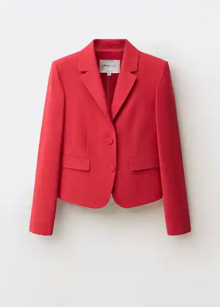 Blazer Americana Margot Rojo Talla M Mujer Mango