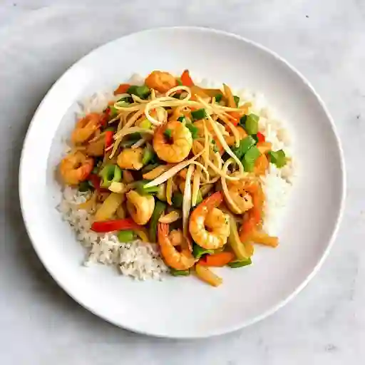 CHOP SUEY CON MARISCOS