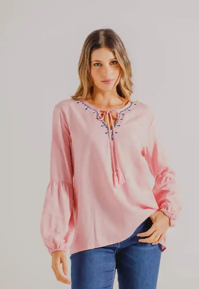 Blusa Manga Larga Xs-rosado