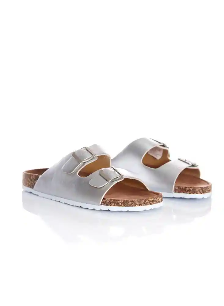 Sandalia Para Mujer 36-plata