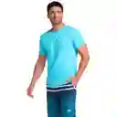Camiseta Manga Corta Aqua Coast Hombre Azul -l