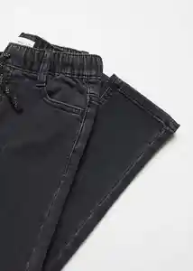 Jean Comfy Tejano Negro Talla 06 Niños Mango