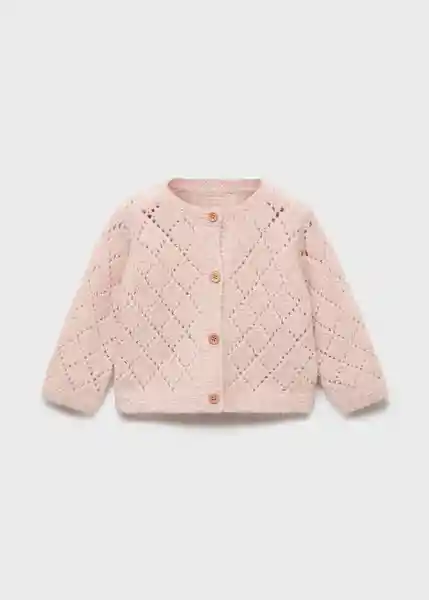 Cárdigan Rombo Rosa Light Talla 66 Niños Mango