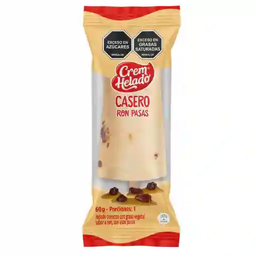 Helado Crem Helado Casero Ron Con Pasas (60 Gr)