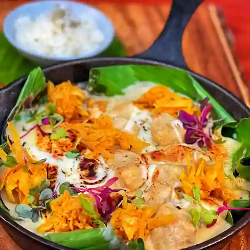 Cazuela de amarillo pescado