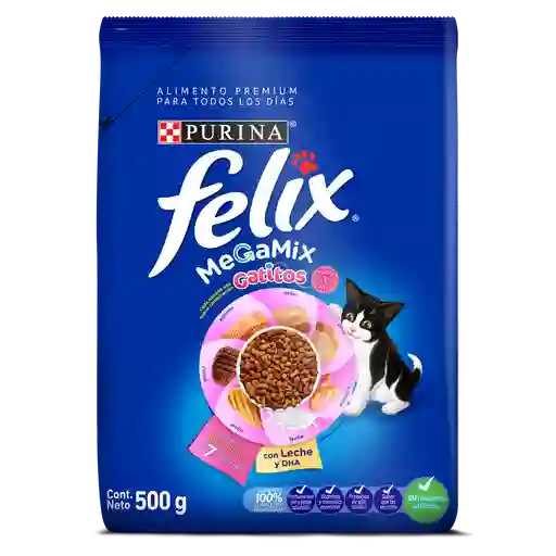 Comida para Gatitos Purina Felix Megamix x 500gr
